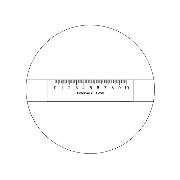 10mm/100 Div 8X Magnifier with Scale (Desktop) Ideal-818-01