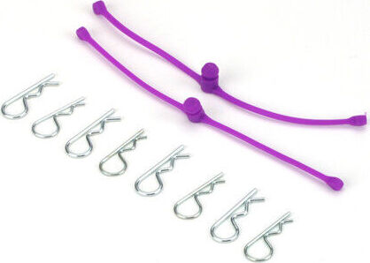 Body Klip Retainers, Purple (2)
