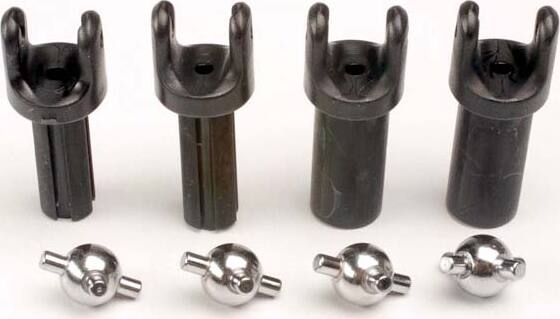 Half shafts, short (heavy duty) (external-splined (2) & internal-splined (2))/ metal u-joints (4)