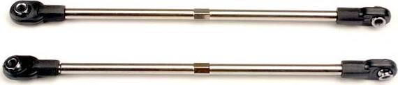 Turnbuckles, 116mm (rear toe control links) (2) (includes installed rod ends and hollow ball connectors)