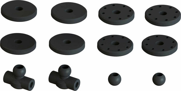Shock Set, 16mm Bore, 117mm Length, 550cSt Oil