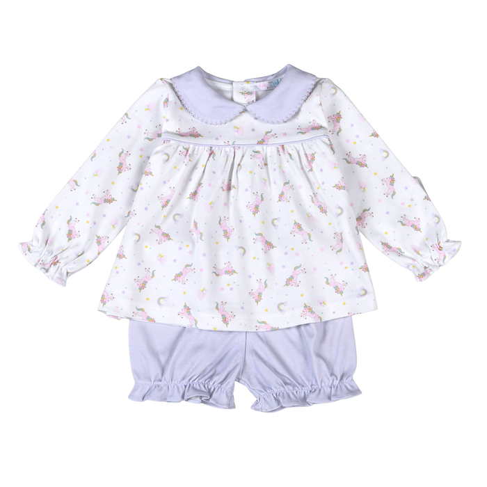 Baby Loren Magic Unicorns Bloomer Set