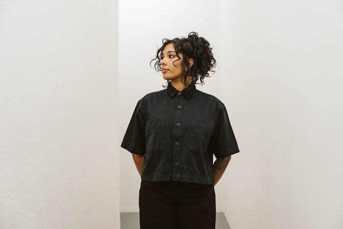 Black Phinney Twill Shirt