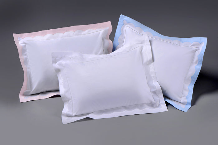 Boutross Pillow/Sham-Applique Edge & Hemstich