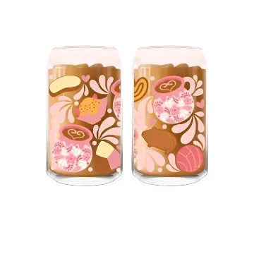 Cafe Concha Glass Iced Coffee Cup
