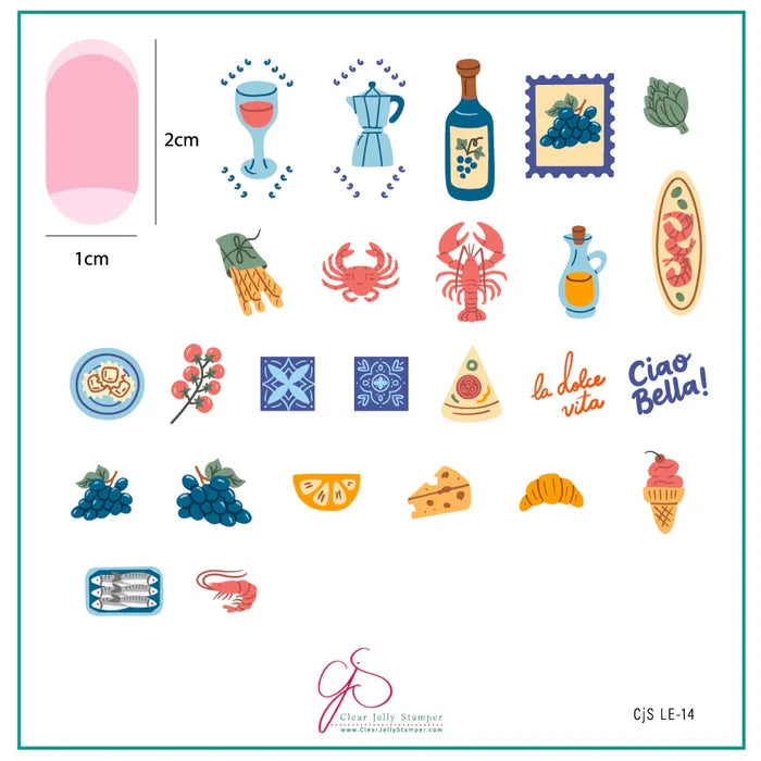 CjSLE-14 The Sweet Life | Clear Jelly Stamping Plate