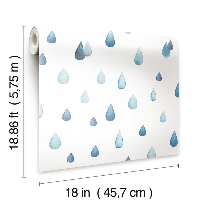 Clara Jean Raindrops Peel & Stick Wallpaper - EonShoppee