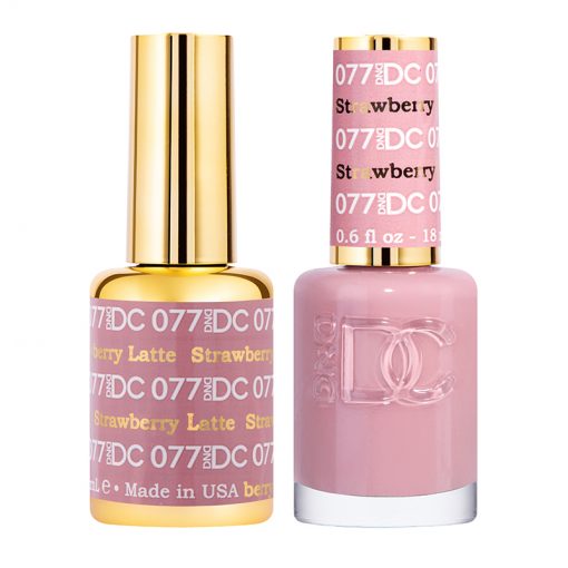 DND DC Gel Nail Polish Duo 077 - Strawberry Latte