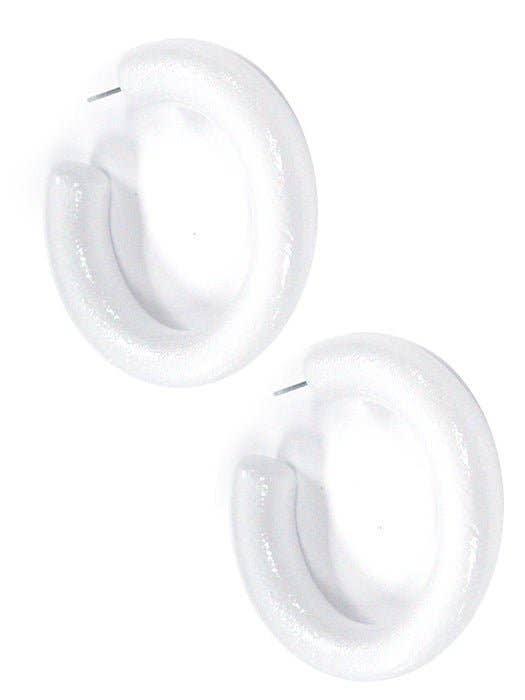 Dory C Shape Hoop Earrings: Fuchsia