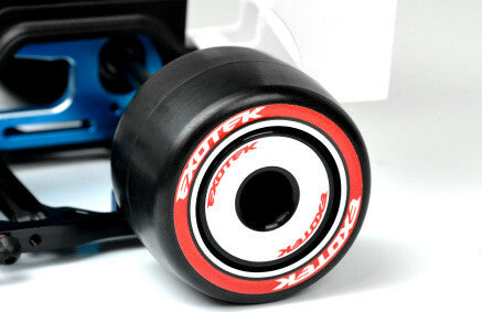 F1 1/10 Rubber Tires, Rear 28X (Super Soft), 1 pair w/ Foams