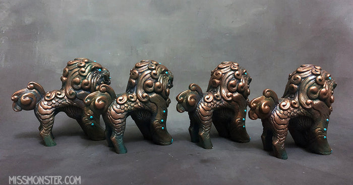 FOO DOG BLEP- PAINTED FIGURE