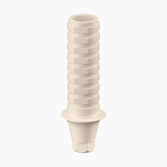 GENESIS ACTIVE™ Conical PEEK Temporary Abutment, Concave, Ø4.5, H1.0mm, Engaging