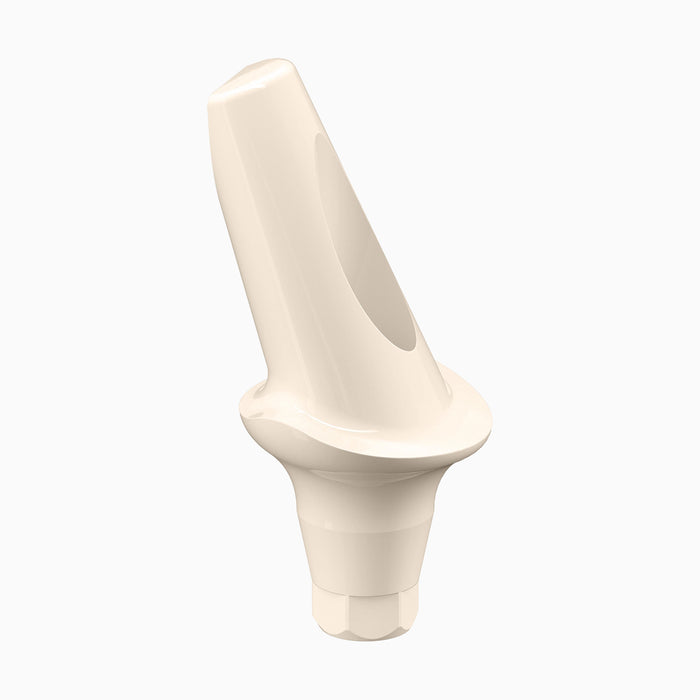 GENESIS ACTIVE™ Conical Temporary Abutment, PEEK, 20° Angled, Esthetic, Concave, Ø6.0, H2.0mm, Engaging