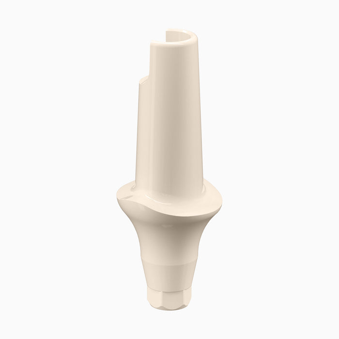 GENESIS ACTIVE™ Conical Temporary Abutment, PEEK, Straight, Esthetic, Concave, Ø6.0, H3.0mm, Engaging