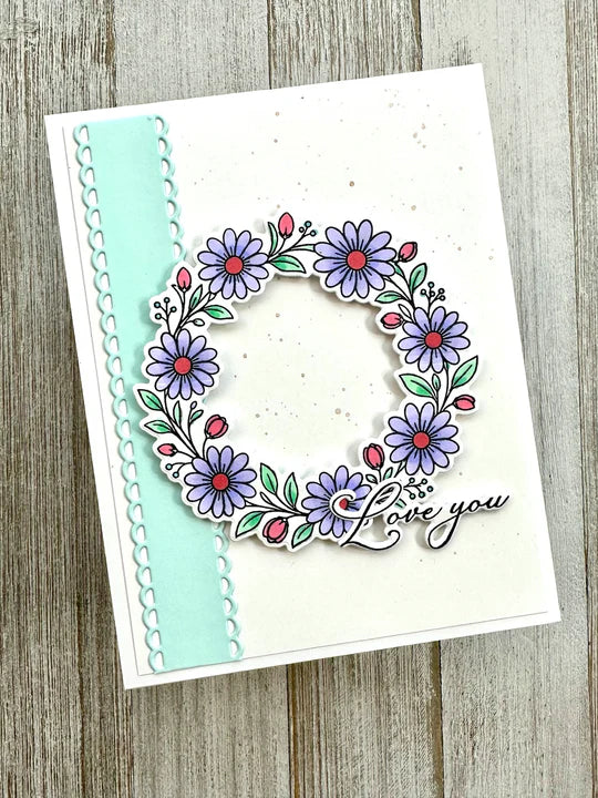 Gina K. Designs - Stamp & Die Set - Loving Wishes. Available at Embellish Away located in Bowmanville Ontario Canada. Example by Gina K. Designs.