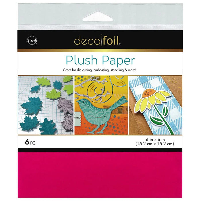 Gina K. Designs - Therm-O Web - Deco Foil Plush Papers - 6 x 6 - Think Pink (6 Sheets). Available at Embellish Away located in Bowmanville Ontario Canada.