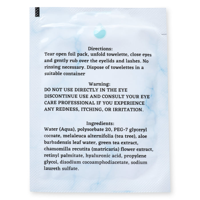 HylaWipe™ Tea Tree Eyelid Wipes image 7