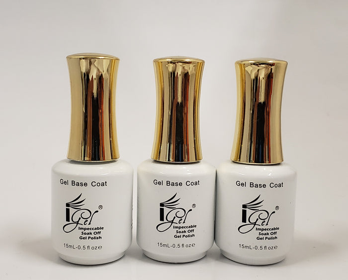 Igel Impeccable Soak off Gel - (FOUNDATION) BASE COAT - Choose Size