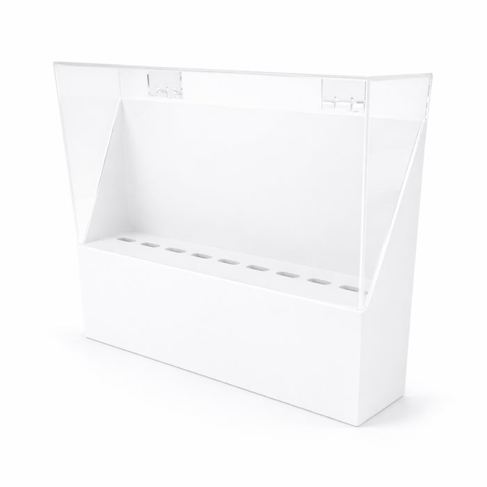 Lash Tweezer Stand with Cover - White