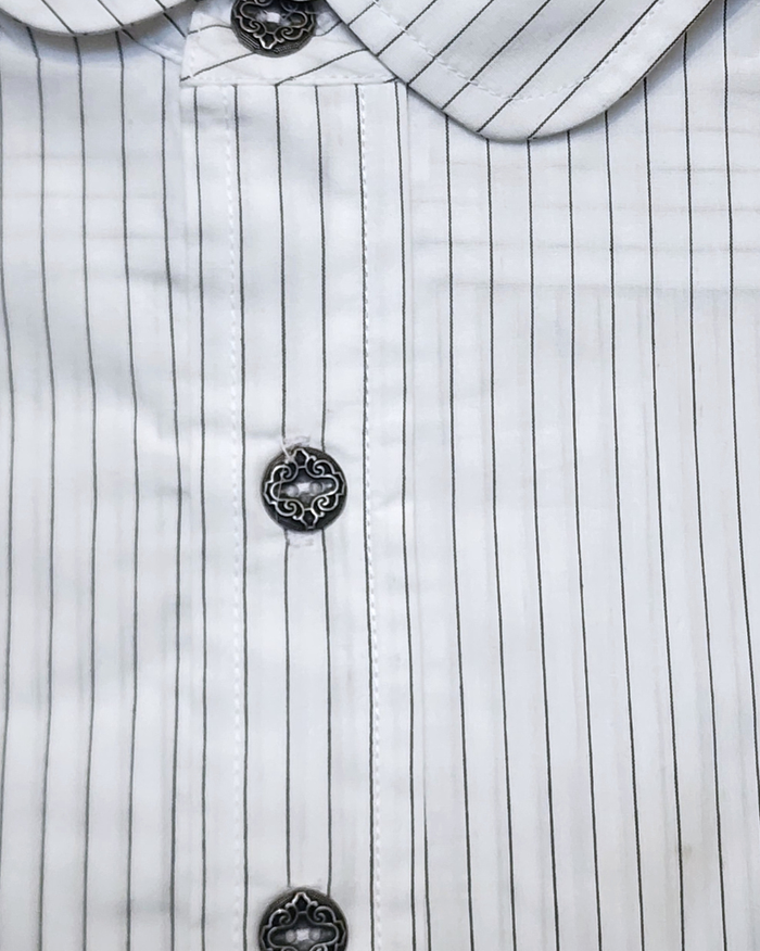 Men’s Dakota Shirt – White Mesa Stripe