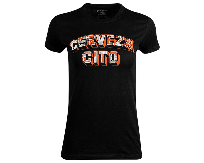 Mural Women's Tee - Black Front