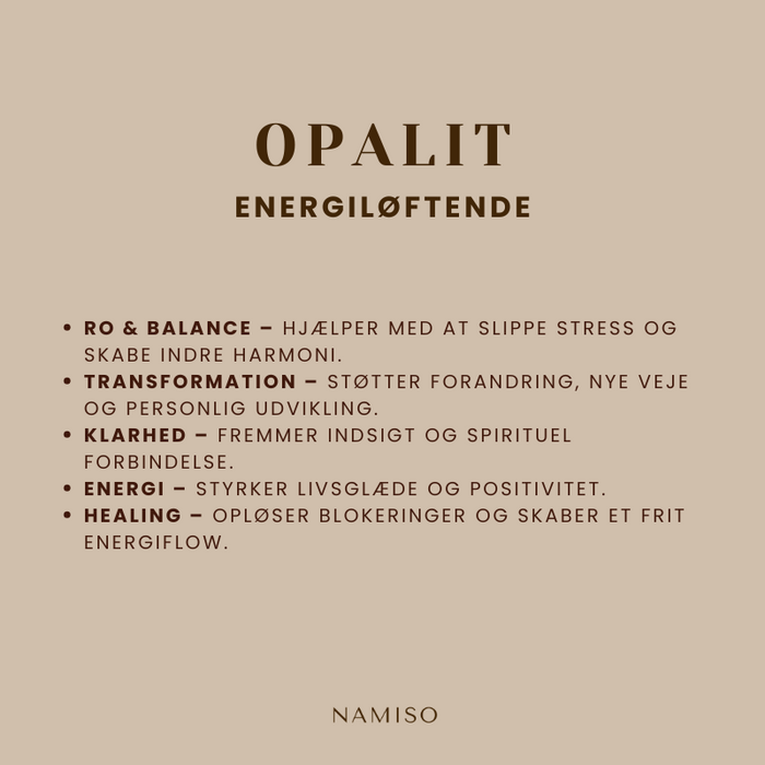 Namiso - Relaxe Mind - Nussesten - Opalit (Energiløftende og balancerende)