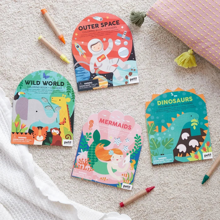*NEW* Coloring Book + Stickers: Dinosaurs