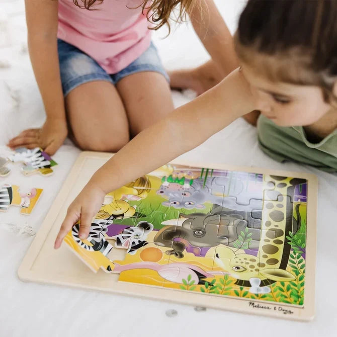 *NEW* Melissa & Doug Wooden 24-Piece Jigsaw Puzzle - African Plains