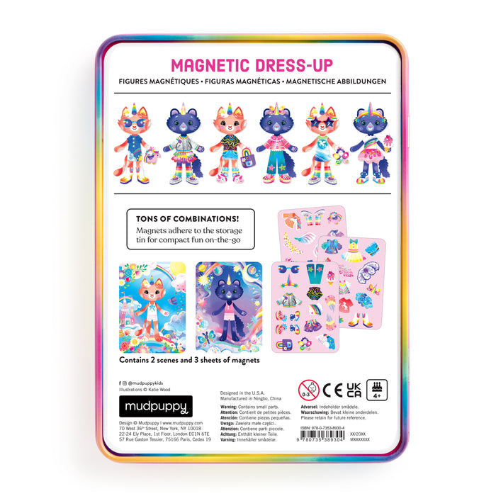 *NEW* Mudpuppy Magnetic Dress-Up Tin: Cat-icorn