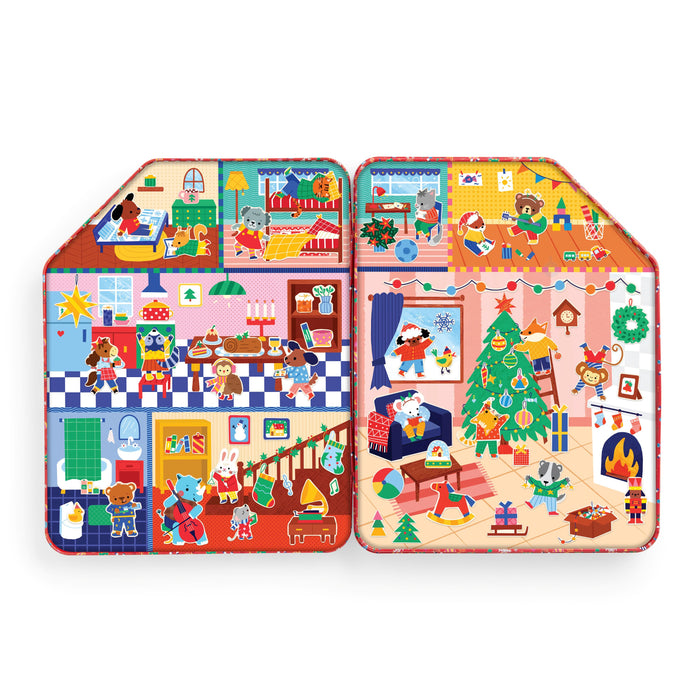 *NEW* Mudpuppy Magnetic Playhouse: Merry & Bright
