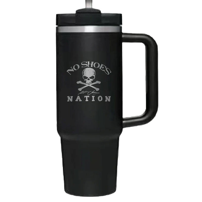 No Shoes Nation Black Tumbler