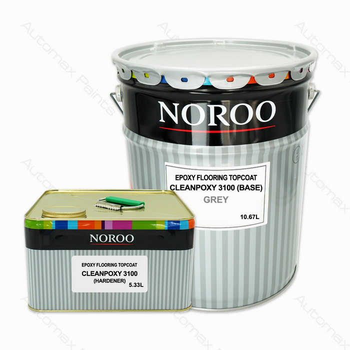 Noroo Cleanpoxy 3100 2K Epoxy Floor Paint Dark Grey Kit 16L