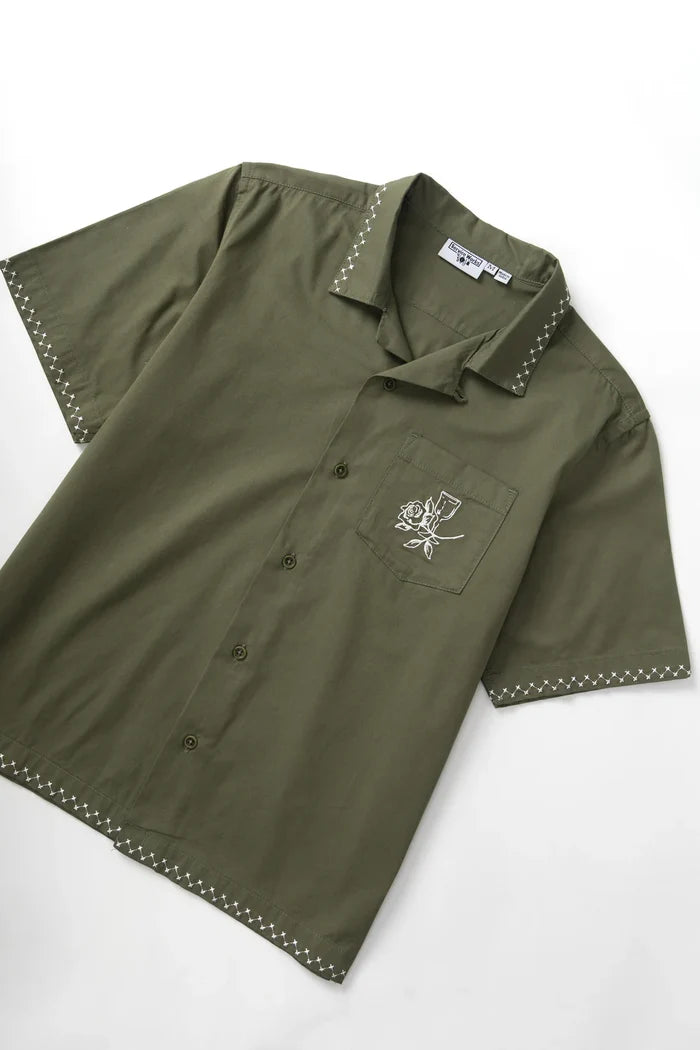 Olive Border Shirt