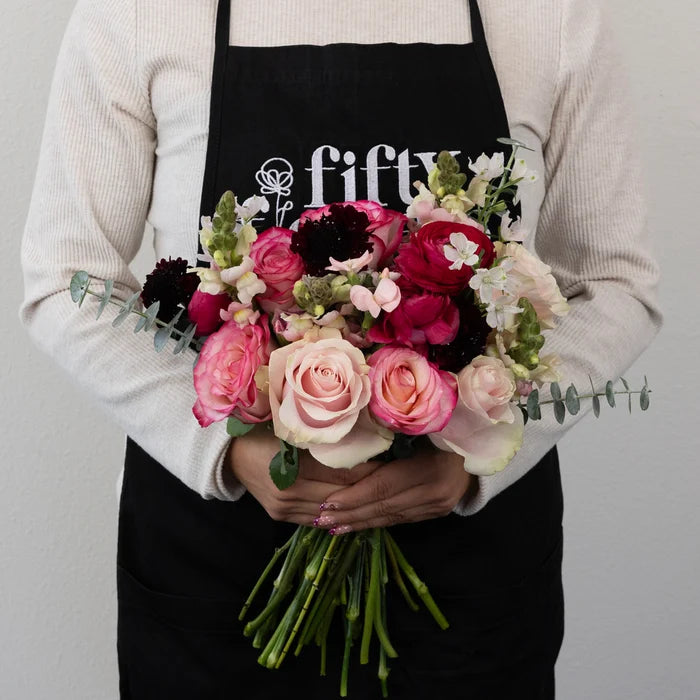 On Cloud Wine Flower Centerpiece Apron - Image
