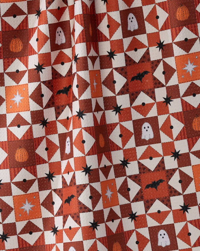Quilt Work Tea Towel: Halloween - Olita Gifts & Goods