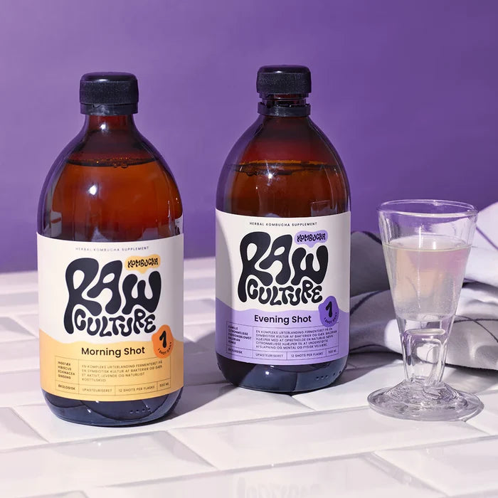 Raw - Kombucha Evening Shot - økologisk - 500 ml