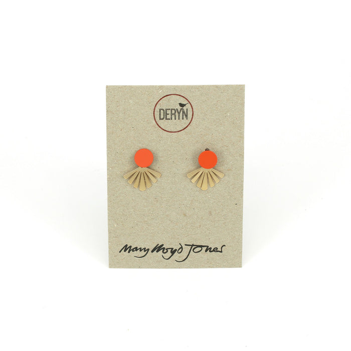 Red Stud Earrings - Mary Lloyd Jones