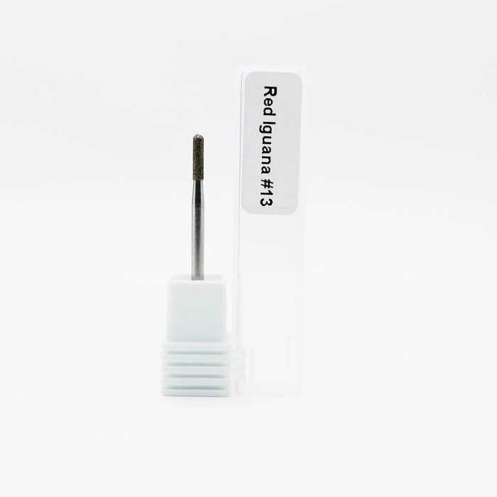RI- Diamond Nail Bit Cylinder #13 - 2.1mm-Nail Bit-Red Iguana LLC-Gel Essentialz