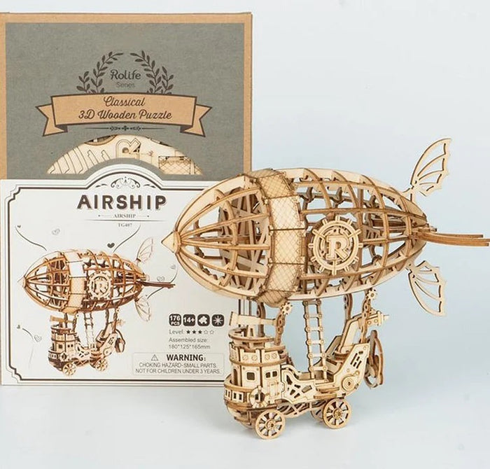 Classic 3D Wood Puzzles; Airship