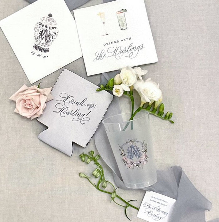 personalized wedding lay