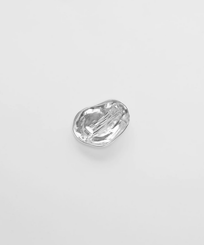 Silver Bean Barrette