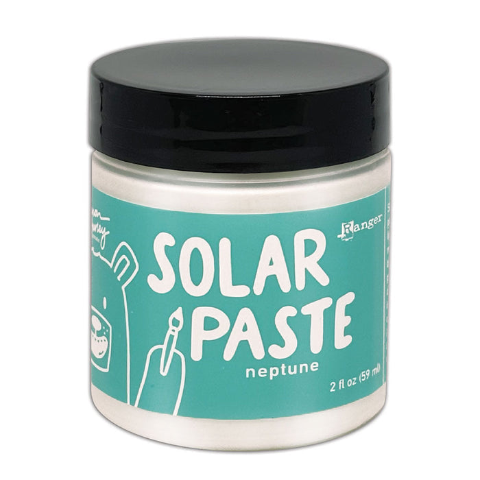 Simon Hurley create. Solar Paste 2oz - Neptune. A white paste with a metallic color shift. Available at Embellish Away located in Bowmanville Ontario Canada.
