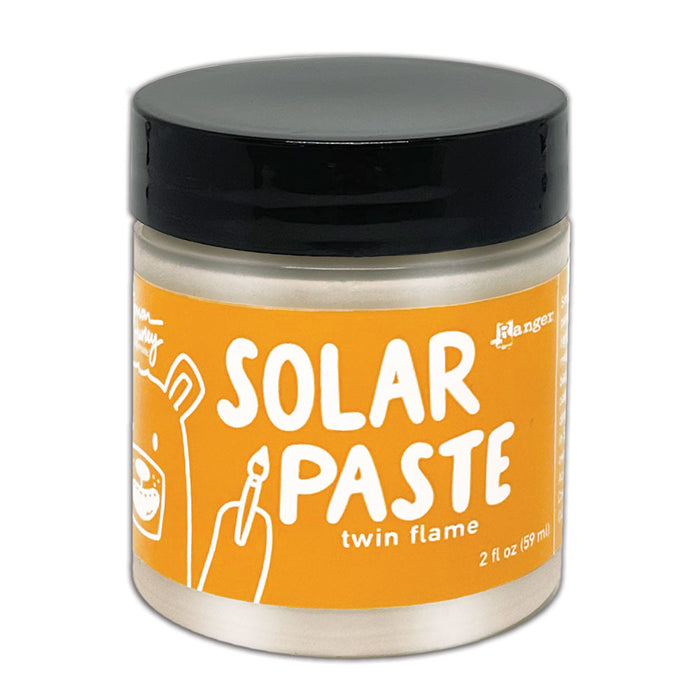 Simon Hurley create. Solar Paste 2oz Twin Flame. A white paste with a metallic color shift. Available at Embellish Away located in Bowmanville Ontario Canada.