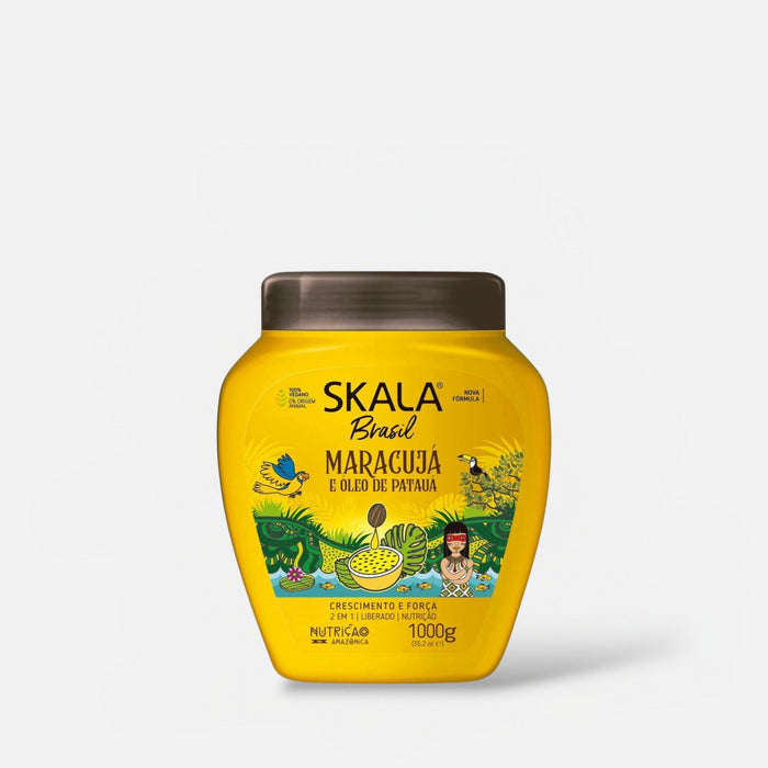 Skala Maracujá e Óleo de Patauá 2 - in - 1 Hair Treatment Cream 1000g كريم سكالا لعلاج الشعر 2 في 1 بزيت فاكهة الباشن وزيت باتاوا - Princess Cosmetics Qatar
