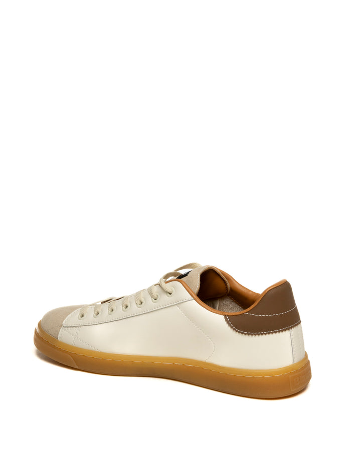BLAUER Sneaker lowell bianco/cuoio LOWELL01 PELLE CREAM/BROWN