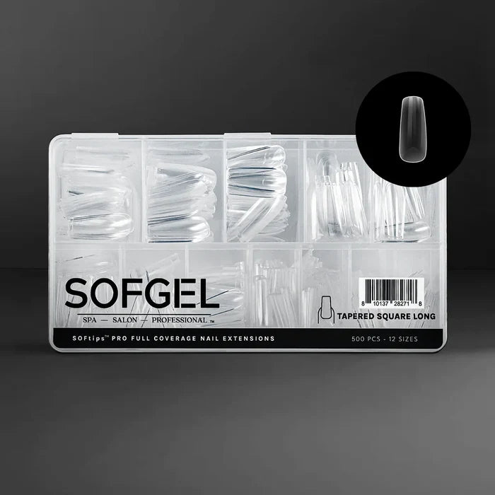 SOFGEL SOFTIPS PRO™ XII - Standard Tapered Square Long, 600 pcs