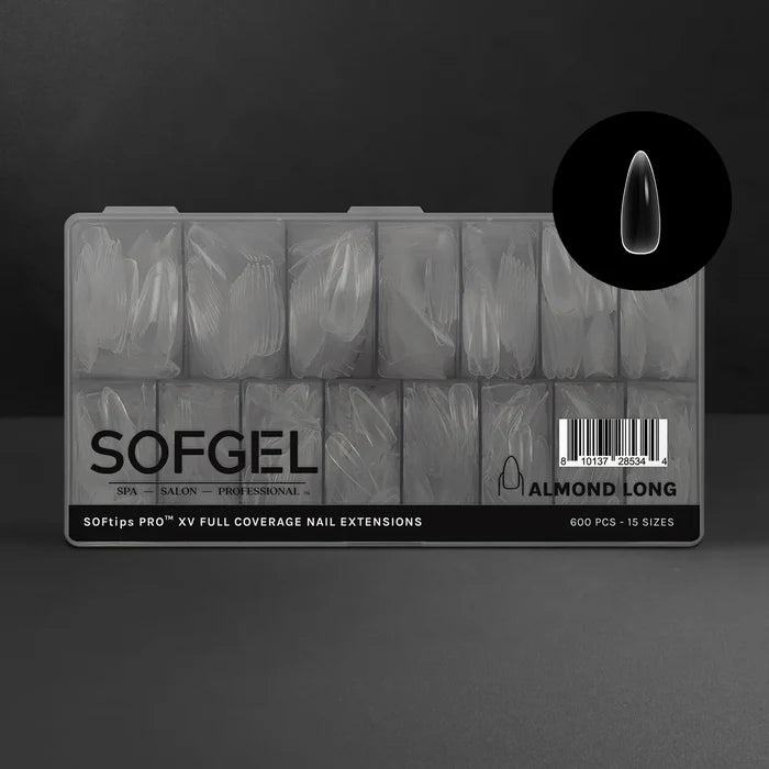 SOFGEL SOFTIPS PRO™ XV - Standard Almond Long, 600 pcs