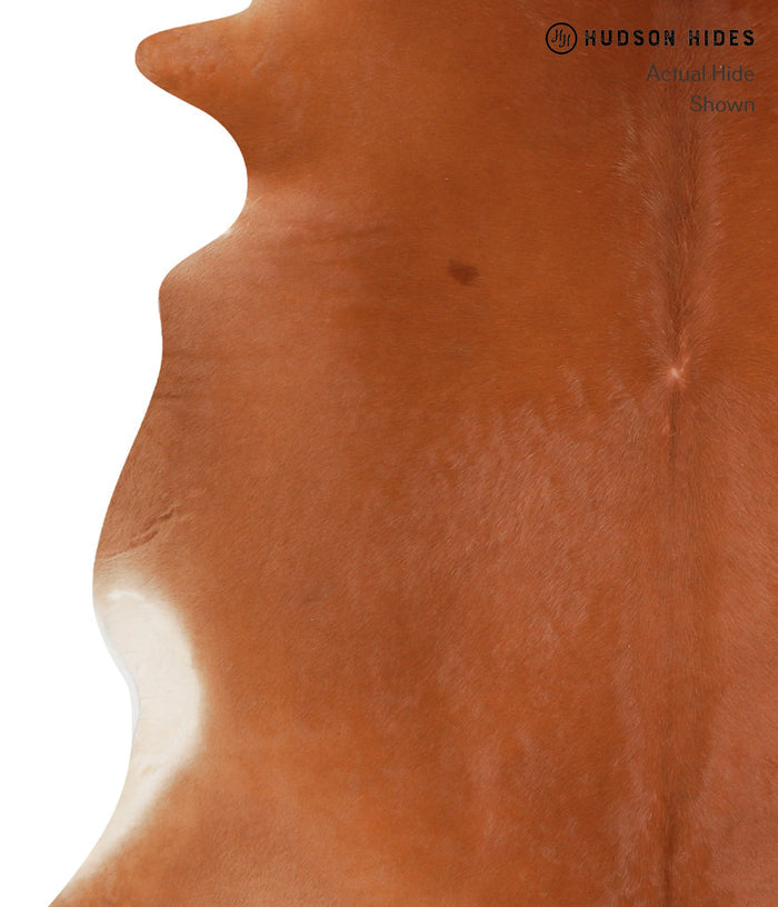 Solid Brown Cowhide Rug #A10319