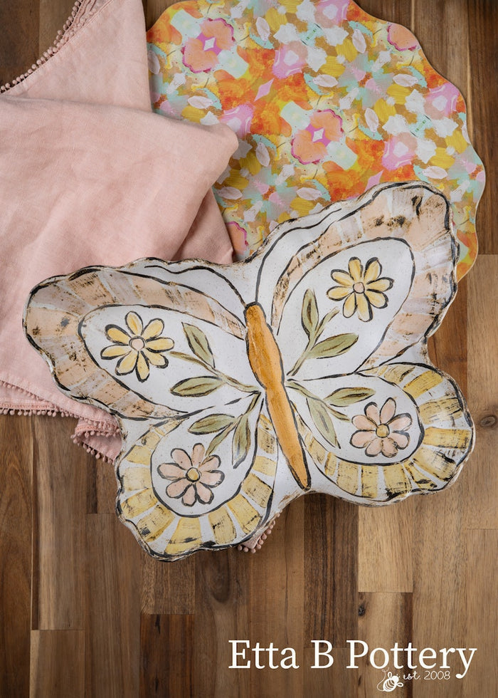Spring 2026 Etta B Pottery - Springtime Butterfly