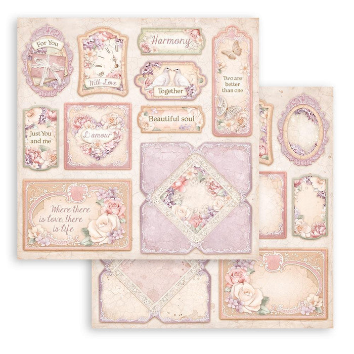 Stamperia - Double-Sided Paper Pad 12"X12" - 10/Pkg - Romance Forever. Start your project off right with the perfect paper for scrapbook pages, greeting cards, bookmarks, gift cards, mixed media and much more! Available at Embellish Away located in Bowmanville Ontario Canada.